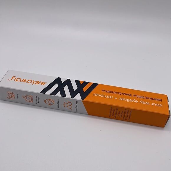 NIB Meloway Makeup Your Way Eyeliner + Eraser - Super Black - Picture 4 of 6